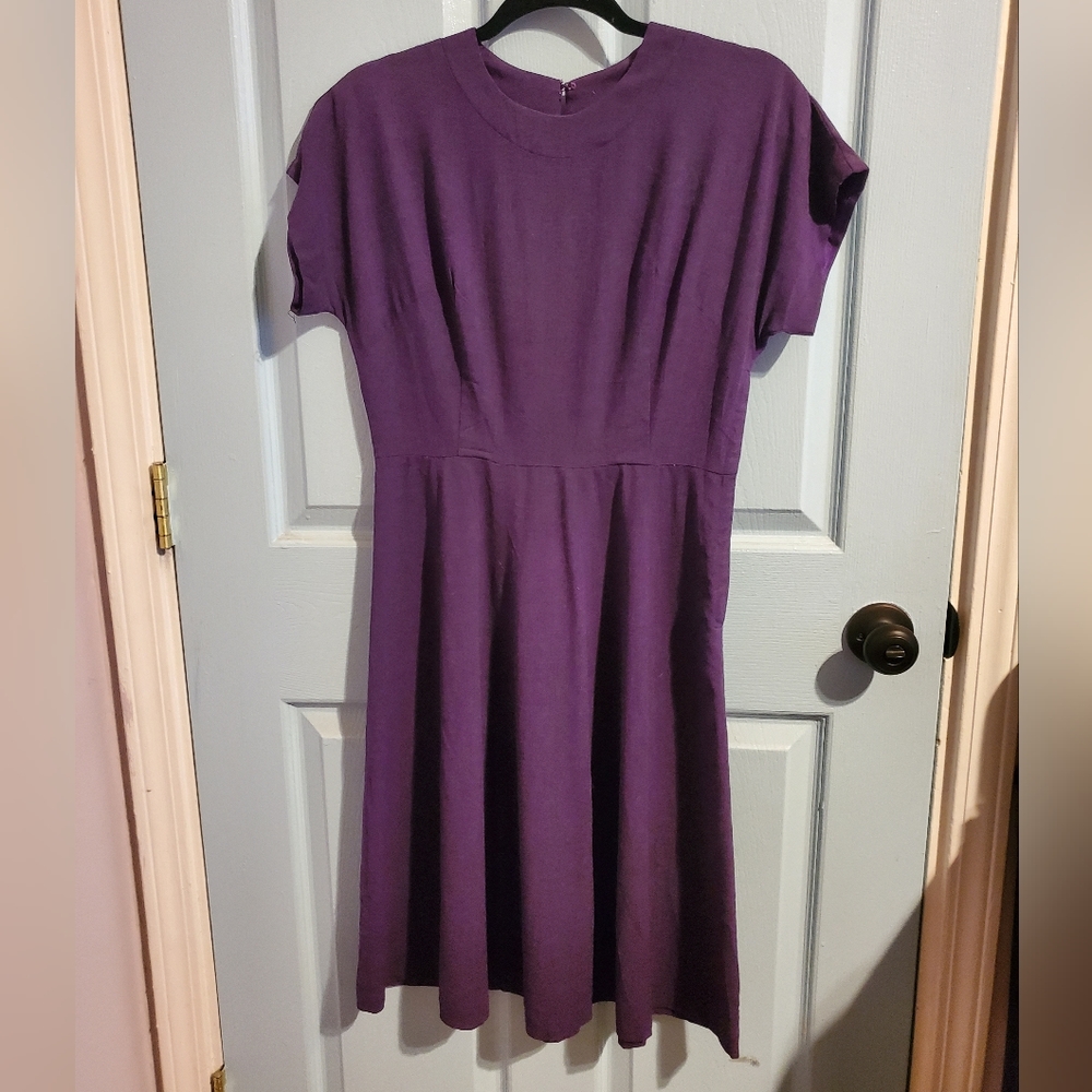 Vintage plum dress